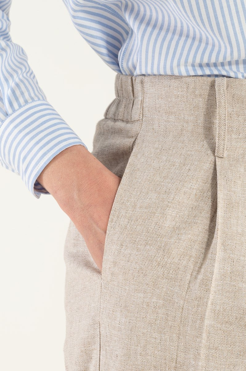 Viverno™ | Pantalone Beige con Bottone