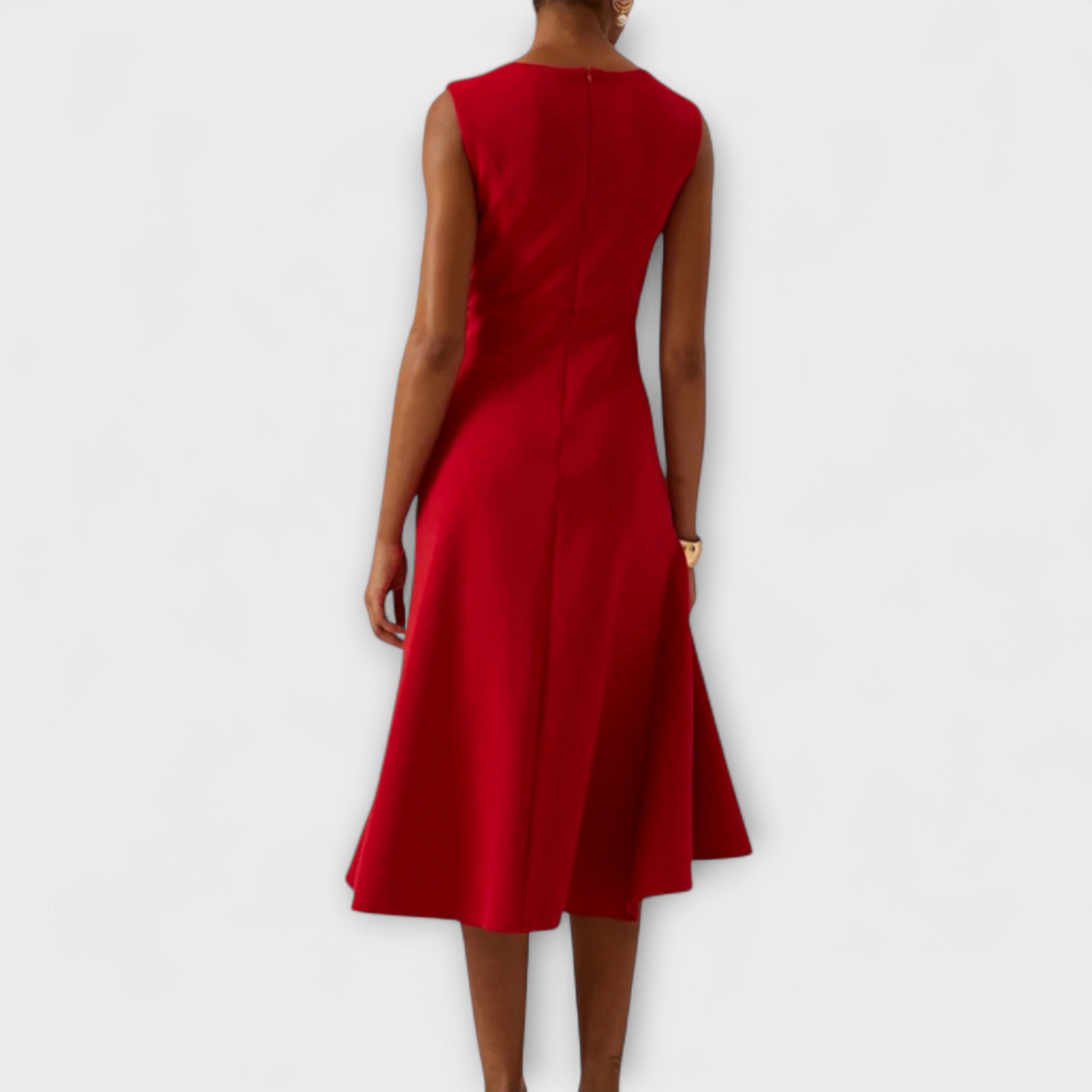 Viverno™ | Abito Midi Asimmetrico Drappeggiato