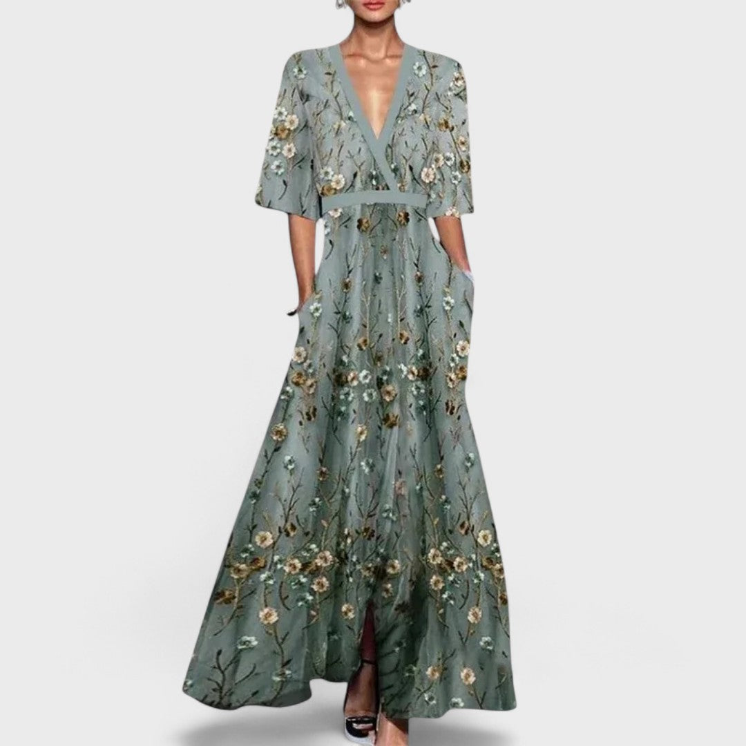 Viverno™ | Abito Elegante in Pizzo Ricamato