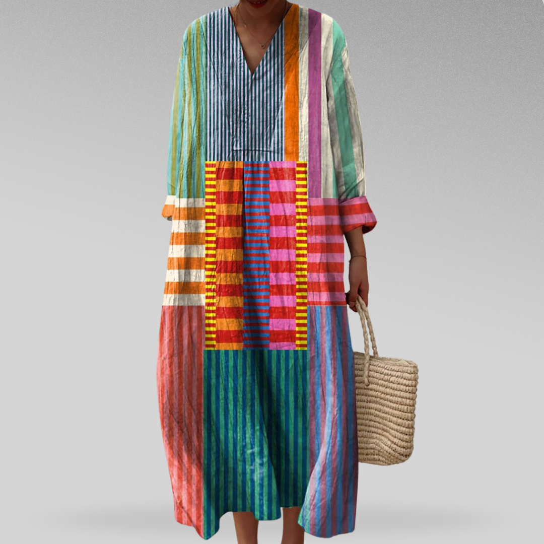 Viverno™ | Abito Geometrico Multicolor